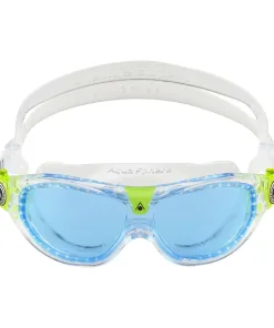 Blå og grønne svømmebriller til børn